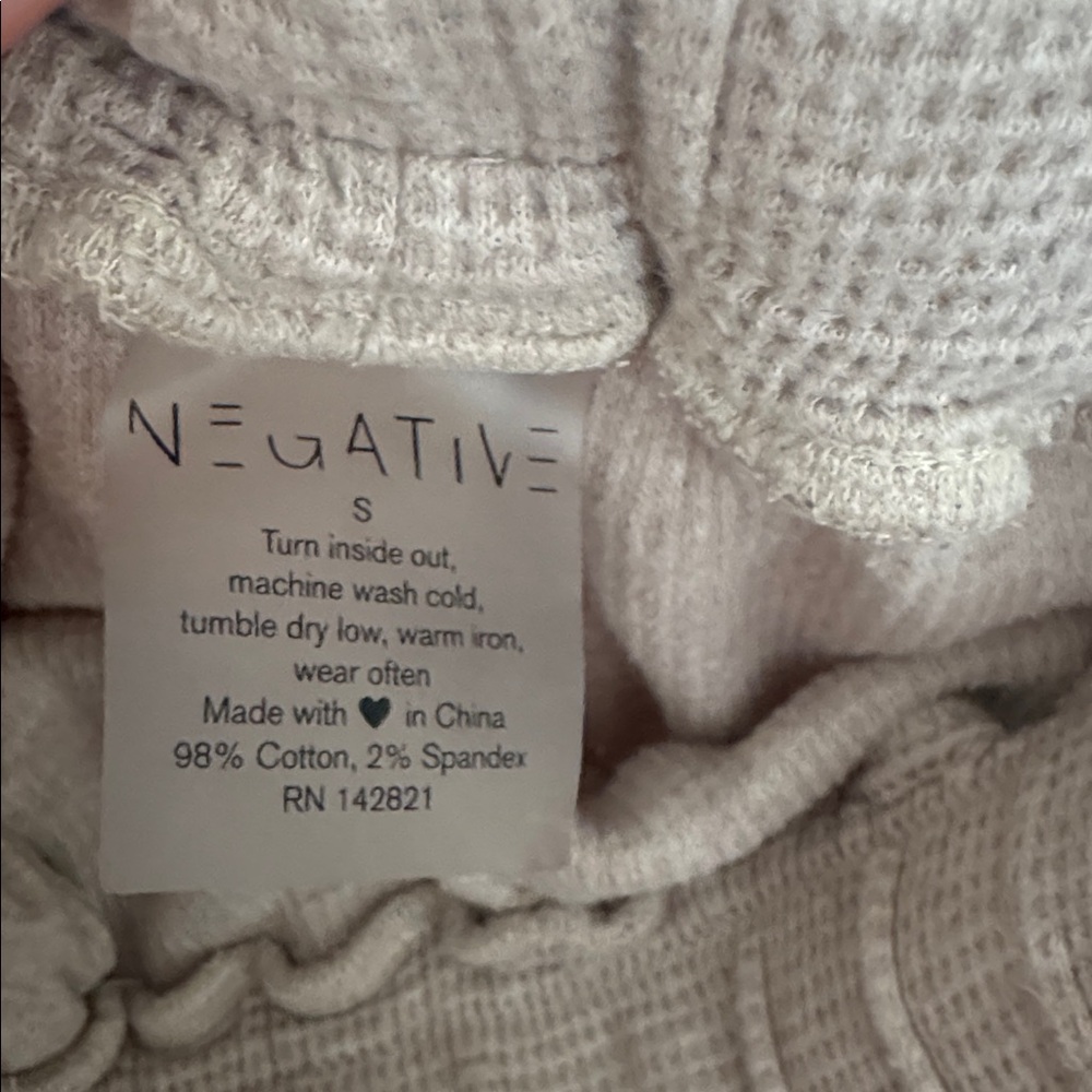 Negative underwear waffle knit jogger pant sand - Picture 2 of 3